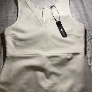 Elegant White Sleeveless Top